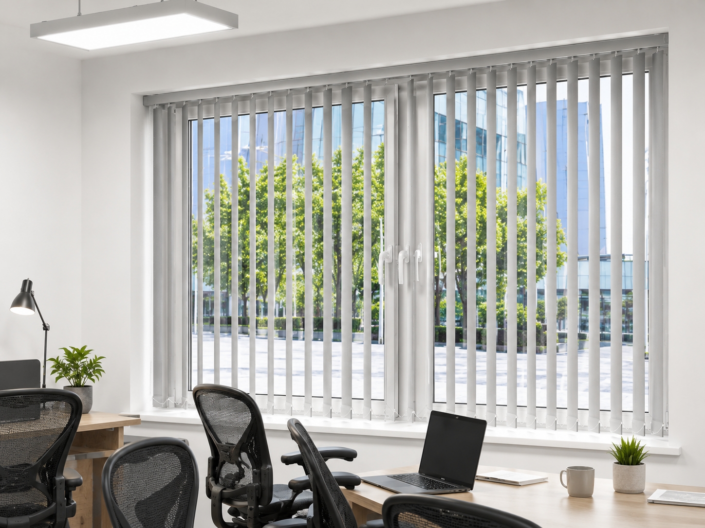 No Drill Vertical Blinds